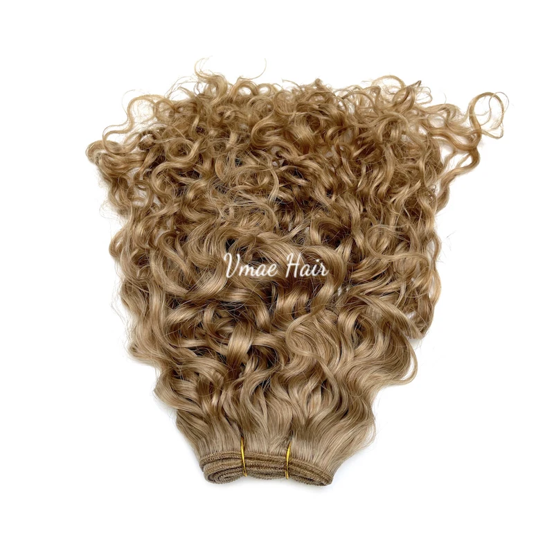 VMAE Remy European Russian 613 Blonde 27 Kinky Deep Curly Weft Virgin Hair Weave Raw Human Hair Bundles Extension