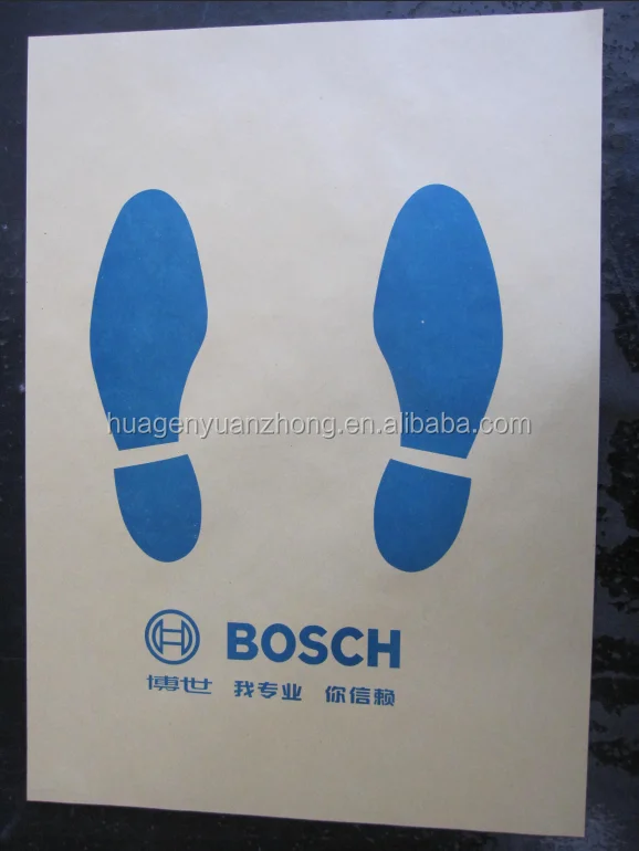 White Coating Paper Foot Mats Disposable Paper Car Mats