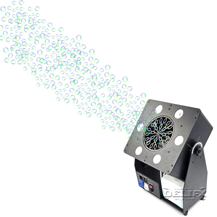 DELIFX enormous bubble output tiny bubble maker unique design built-in powerful fan mini bubble blower for wedding stage event