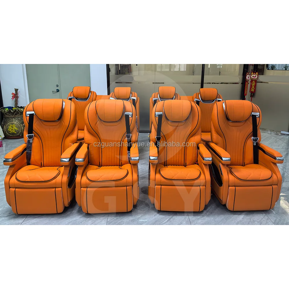 Latest factory Leather Auto Seats Touch Screen and S Switch Adjustable Electric Massage For Hiace v260 w447 sprinter