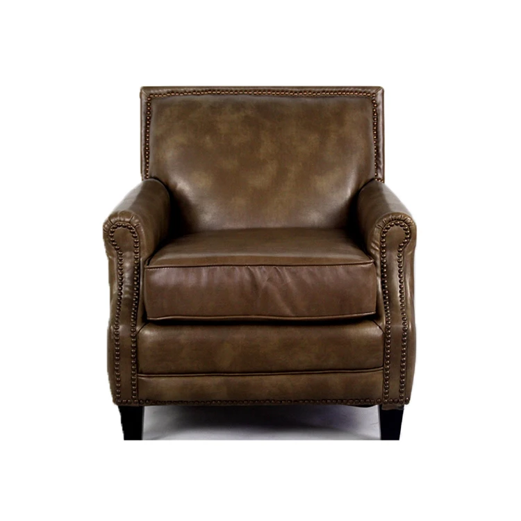 Hot Selling Modern American Style Living Room Furniture Set Synthetic Leather Arm Chair Living Room