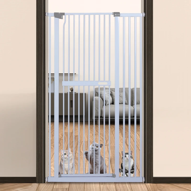 Extra Tall Auto Close Child Safety Gate for Stairs Pressure Mounted Pet Gate for Doorways Banisters for Dogs and Pets