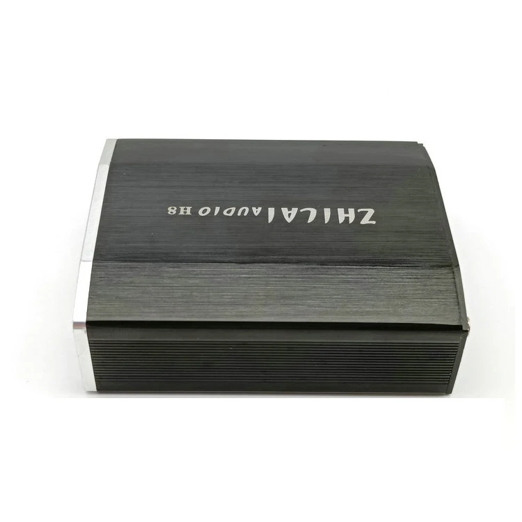 Custom amplifier precision case CNC machining pipe processor aluminum enclosure controller housing