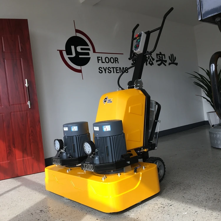 JS1200 сверхмощный 47-дюймовый бетоношлифовальный станок ротационный шлифовальный с 24 головками для мрамора и гранита