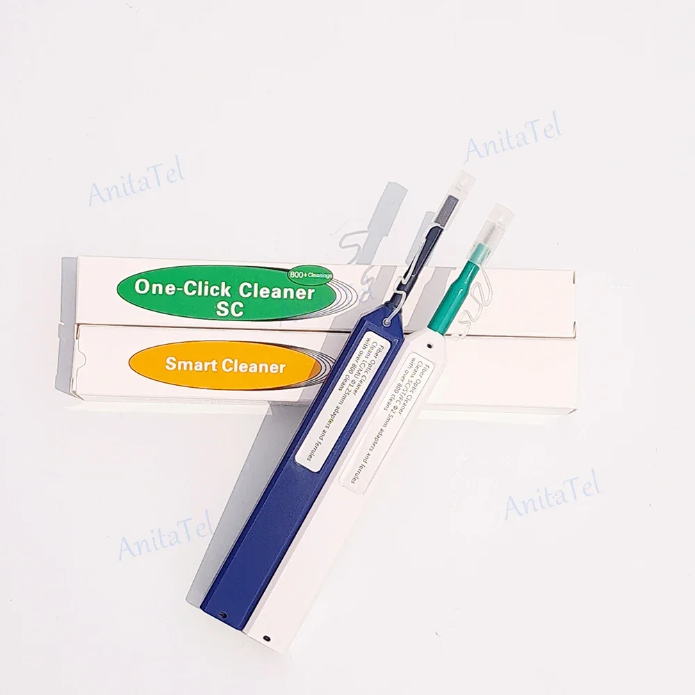 Fiber Cleaner Pen One-Click FTTH Fiber Optic Cleaning Tool 2.5mm LC MU 1.25mm SC FC ST LC Connector Optical Smart Cleaner New