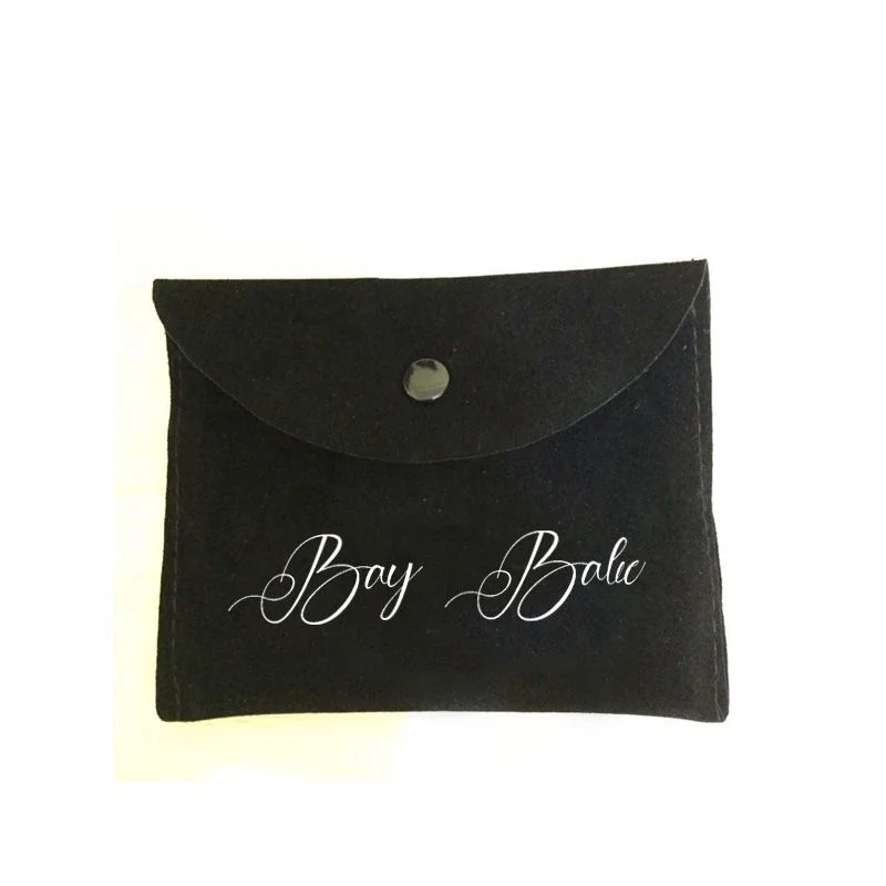 Персонализированная маленькая сумка-конверт с логотипом на заказ, роскошная сумка-конверт из синей замши, ювелирная сумка с бантом