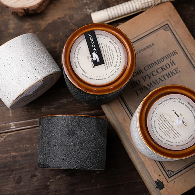 Лидер продаж круглая пчелиная свеча 7 8*7 8*5 11 см черный лимон Бездымная Рождественская в подарочной коробке