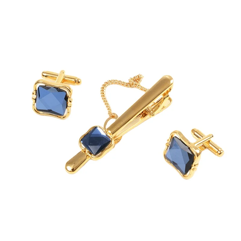 Hamocigia Fashion ShengZhou Manufacture Men Stainless Steel Gold Jewelry Metal Tie Clip