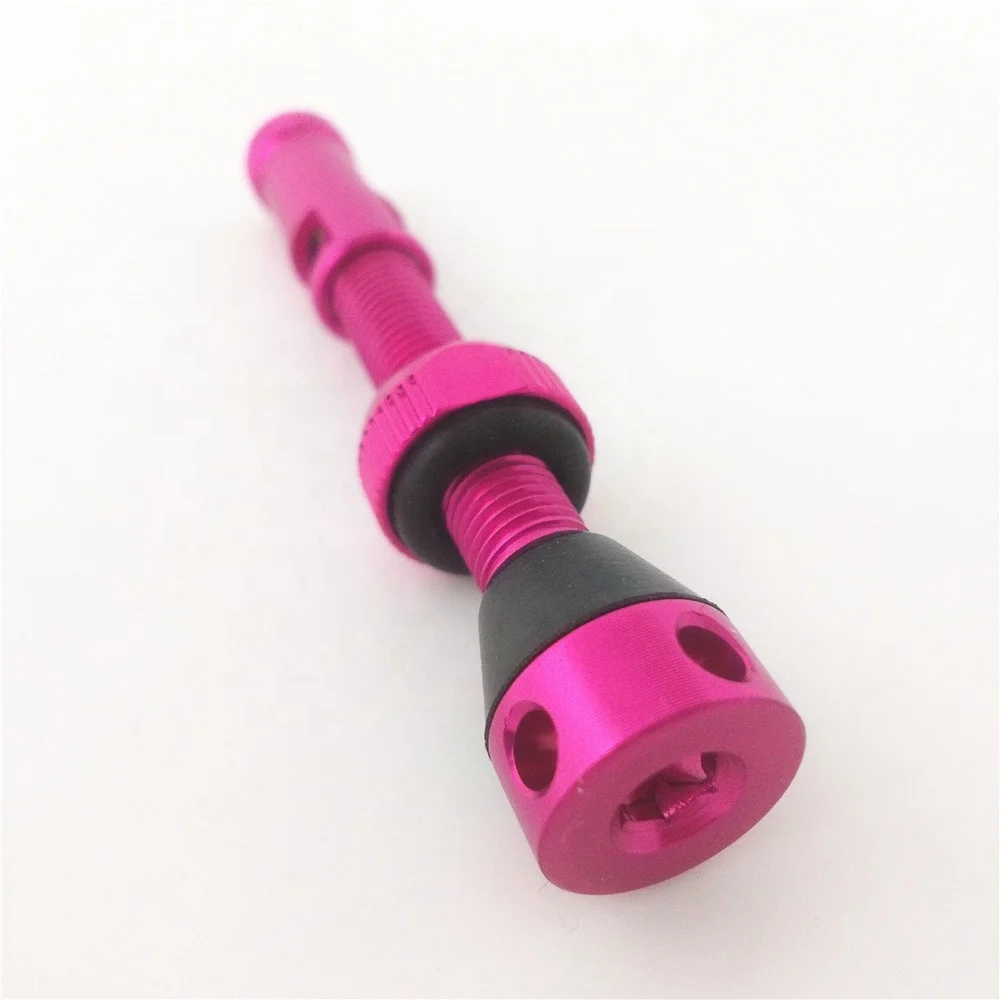 Hot sale Pink Mountain Biking Presta Valve 36mm 40mm 44mm 50mm  60mm 70mm  tubeless valve