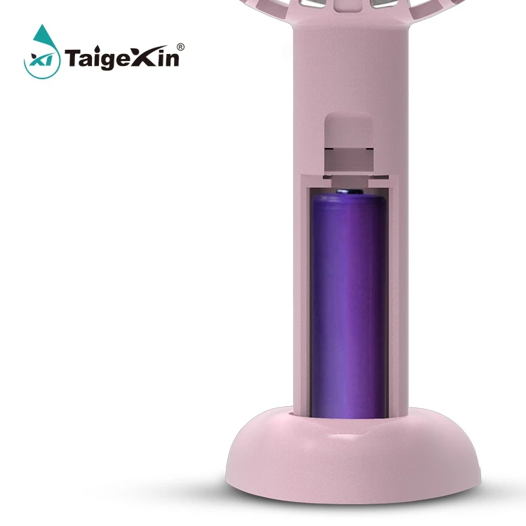 RTS usb table electric fan battery charger table mini fan wireless personal portable rechargeable electric cooling fan