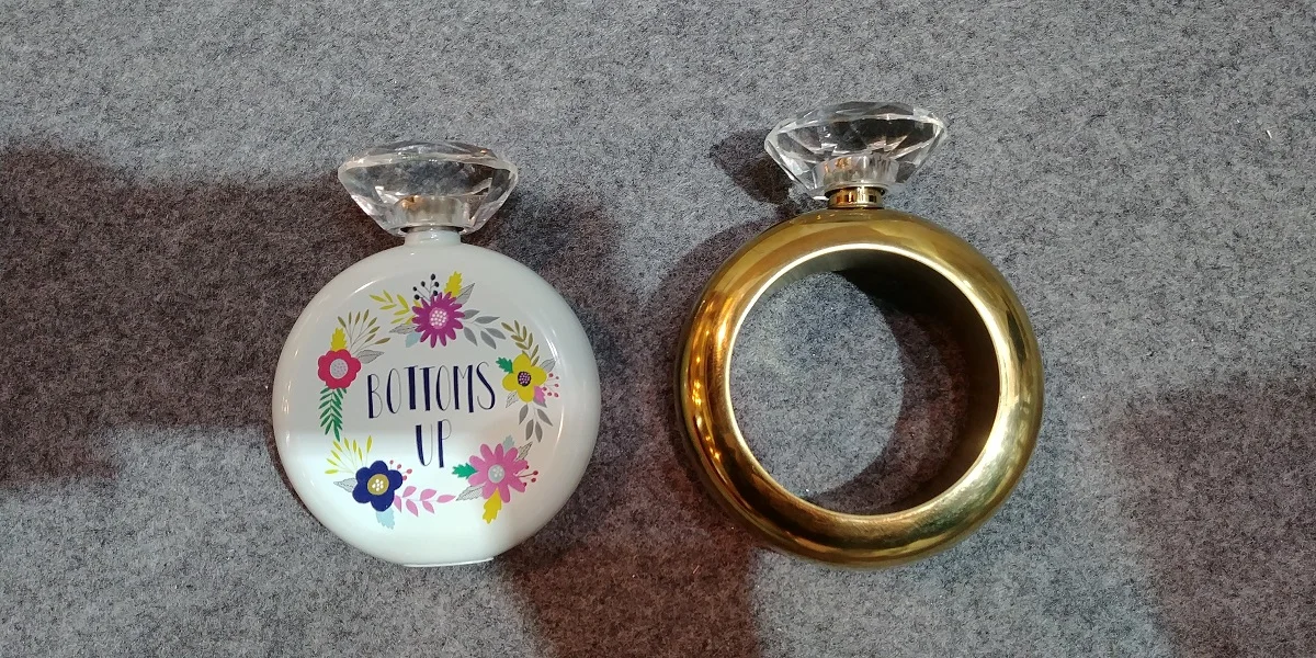 Women use 304 material Bracelet stainless steel bangle hip flask