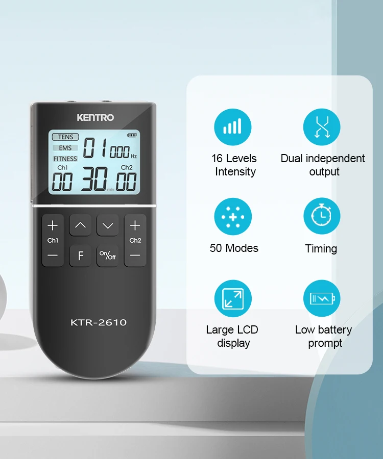 3 IN 1 Tens unit electrical muscle stimulator ems Low Frequency Pulse 2 channels physical rehabilitation device