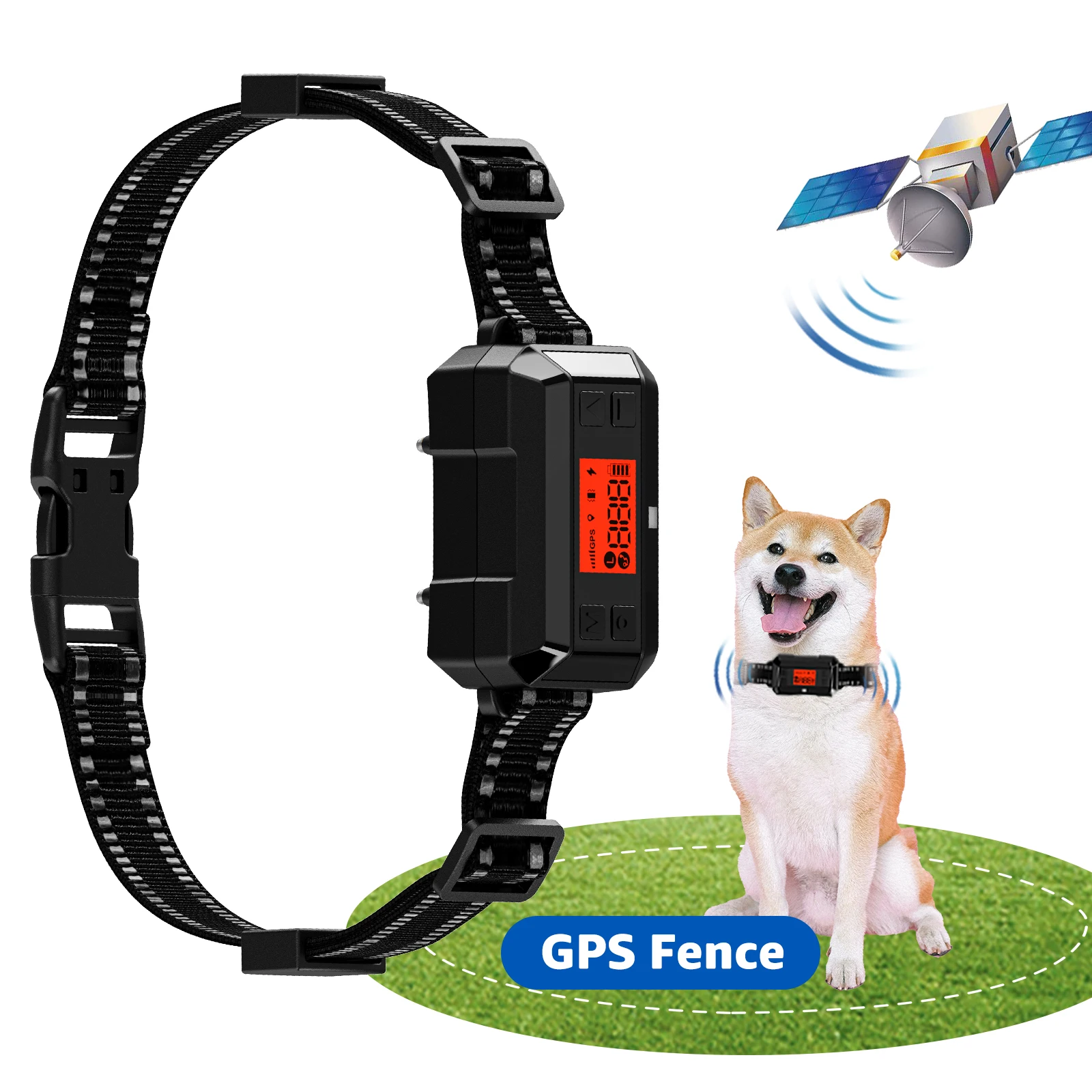 Wireless Containment System Waterproof Collar Shock Tone Static Stay Play Wireless Pet Fence with Rechargeable Collar