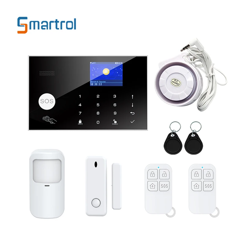 OEM ODM RFID APP Indoor Anti Theft Smart Intruder Wireless House Security Tuya Burglar Wifi 4g GSM Home Alarm System Kit