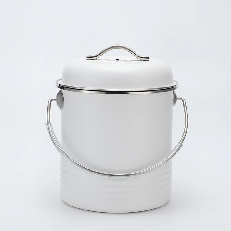 Indoor Home Waste Recycle Bin Customized Stainless Steel Kitchen Compostable Worm Farm Compost Bin