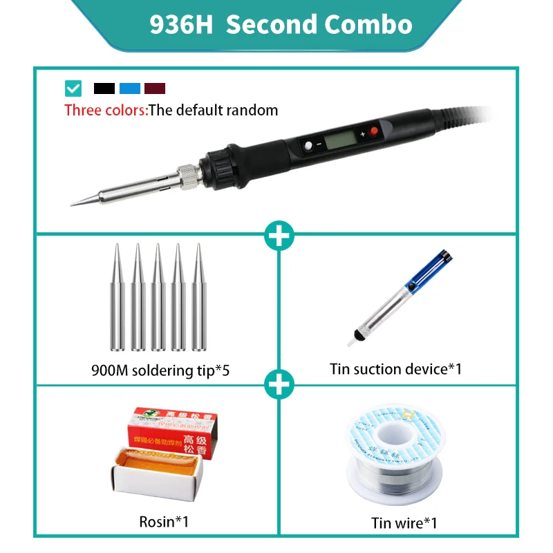 Myto directly sales Household and factory welding tools 9 in 1 936H Digital display electric iron kit