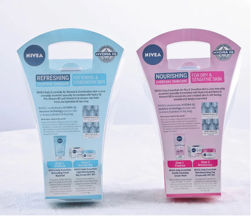 Transparent Plastic Printed PVC Box Display Packaging Folding Acetate Boxes Clear