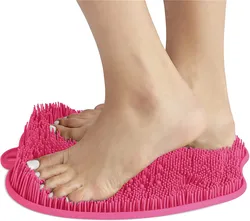 Amazon Hot Sale Bath Shower Foot Brush Feet Dead Skin Silicone Foot Massager Scrubber Foot Body Bath Scrubber with Suction Cup