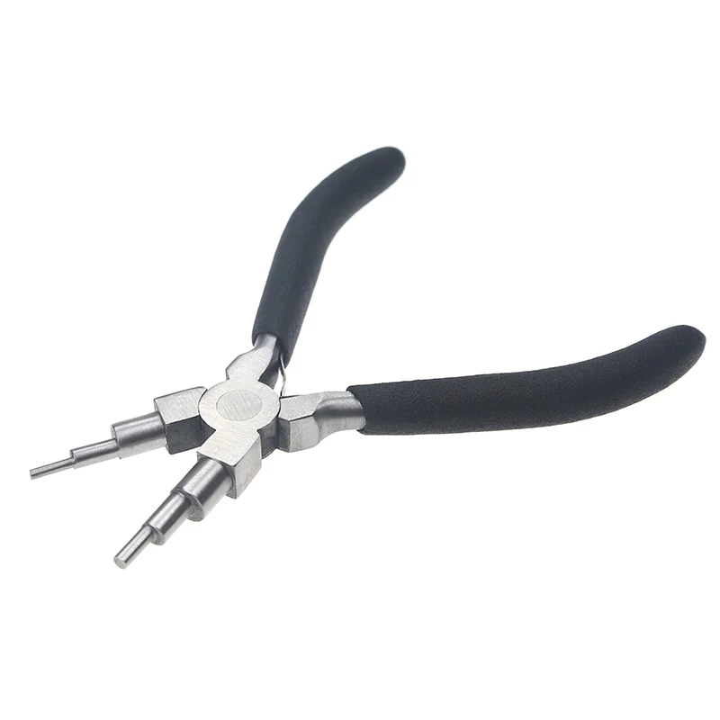 
6-in-1 Looping Step Bail Making Round Jewelry Pliers 