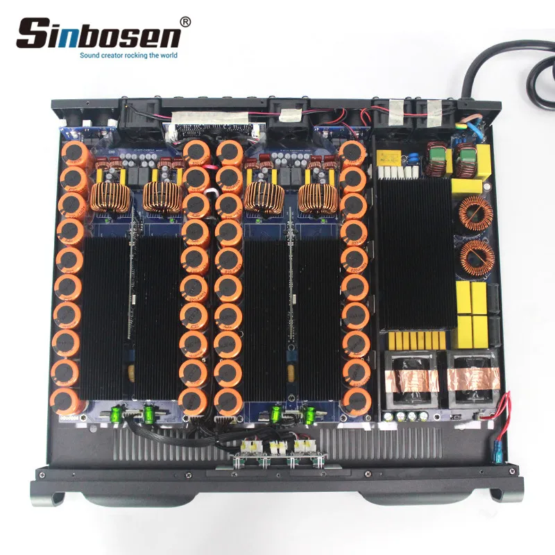  Sinbosen K4-1700 4 канала 3800 Вт в 2 Ом Профессиональный 1u цифровой усилитель модуля класса