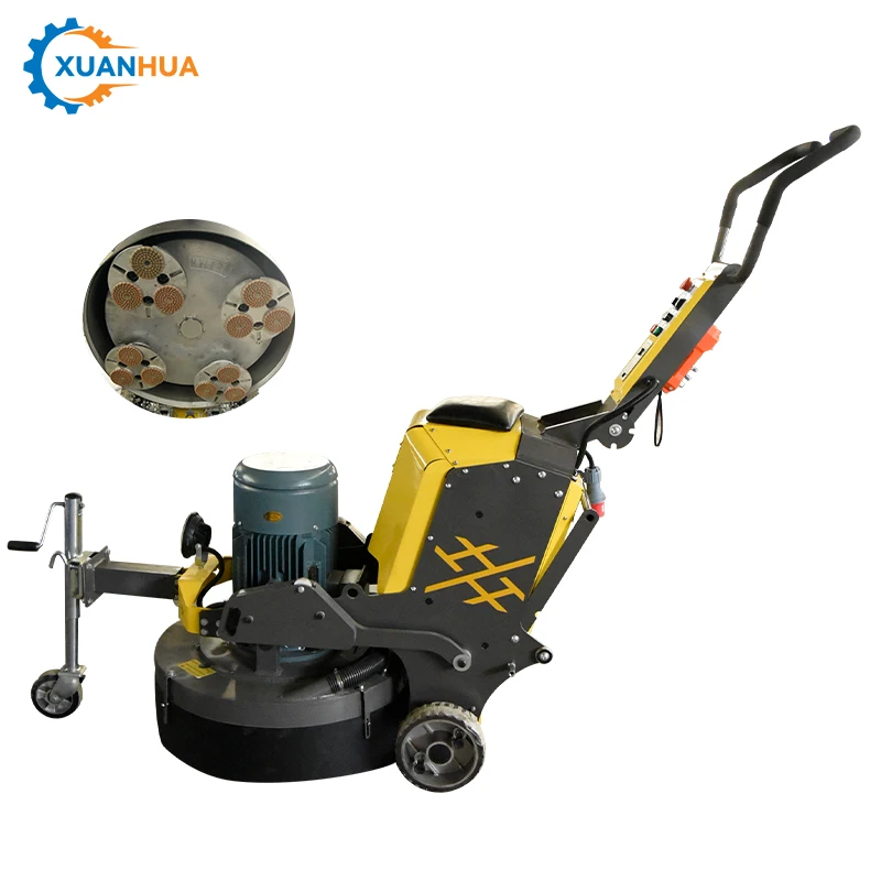 small portable hand held diamond concrete terrazzo floor surface grinding polish machine