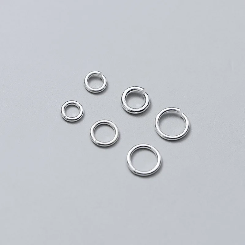 S925 Silver Opening Ring Closing Ring bracelet  DIY handmade silver jewelry repair connecting ring Jewelry Making