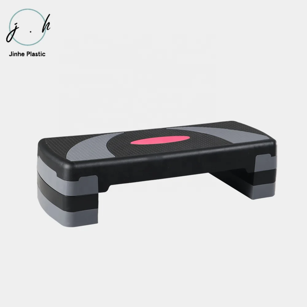 Factory Direct Sale 3 Adjustable Heights Workout Aerobic Stepper Step Platform With 4 Removable Raisers