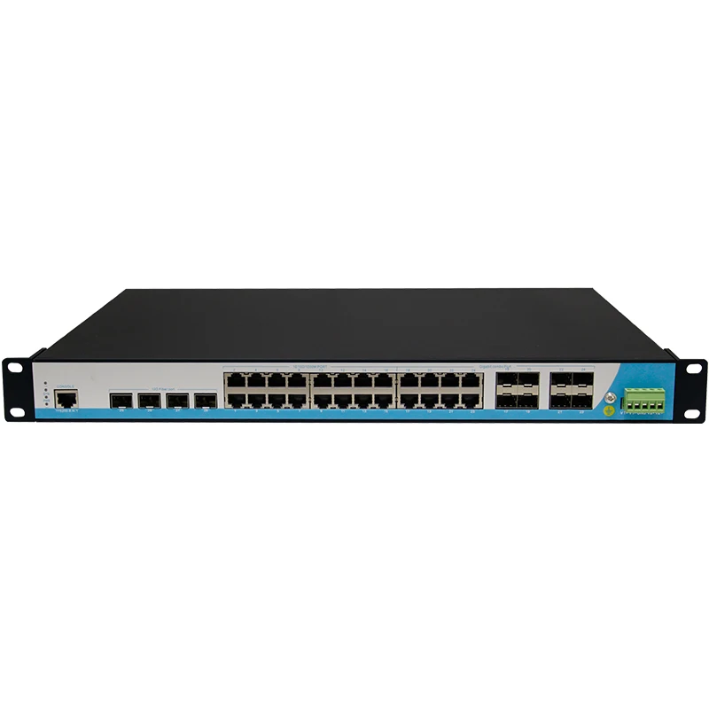Factory Price 128Gbps 10 / 100 /1000Mbps Gigabit 24 Port 10G SFP  L3 Managed L2 Managed POE Switch