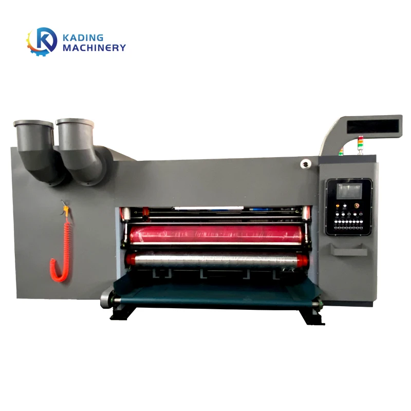 Full Automatic Pizza Box Making Carton Flexo Printing Slotting Machine With Drying Unit