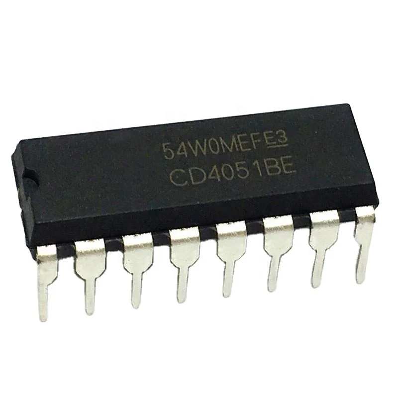 PDIP-16 5V to 18V Integrated circuit Chips Multiplexer Switch ICs CD4051 CD4051BE