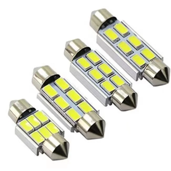 FESTOON 31mm 36mm 39mm LED Bulb 5630 5730 6SMD CANBUS ERROR FREE C5W Car Dome Light 12V Interior Map Roof Reading Lamp White