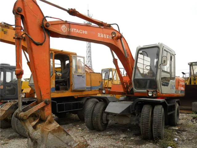 Used Hitachi EX160WD Wheel Excavator for hot sale/ Hitachi brand EX100WD EX200-3