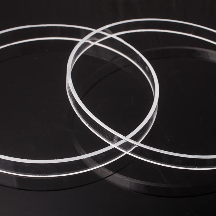 SUCCESS Large Diameter Transparent Quartz Glass Flange and Frosted Quartz Ring with High Quality for Industrial Glas Rohr