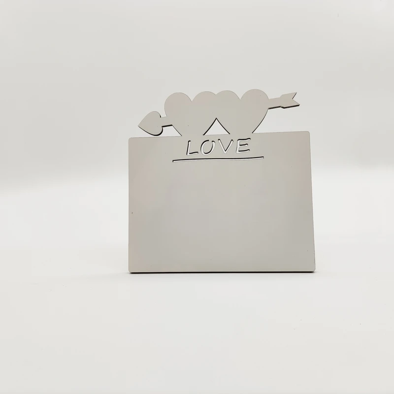 
romanticism style wedding couple photo frame double Hear shape New Wedding Decoration 