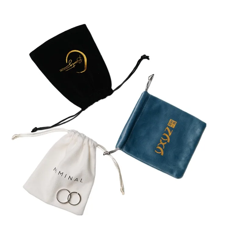 Green Suede Pink Luxury Large Custom Microfiber Jewelry Pouch With Logo