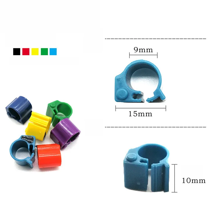 RFID Leg Rings Colorful Numbered Identification Chicken and Birds RFID Rings