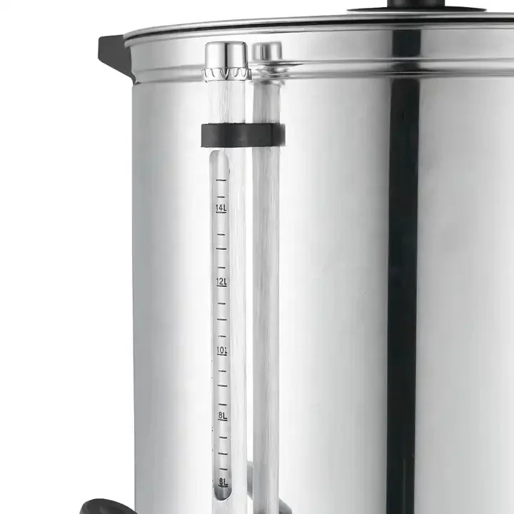 Commercial Heat Preservation Stainless Steel Milk Tea Bucket Large Capacity Coffee Urn For Drink Shop
