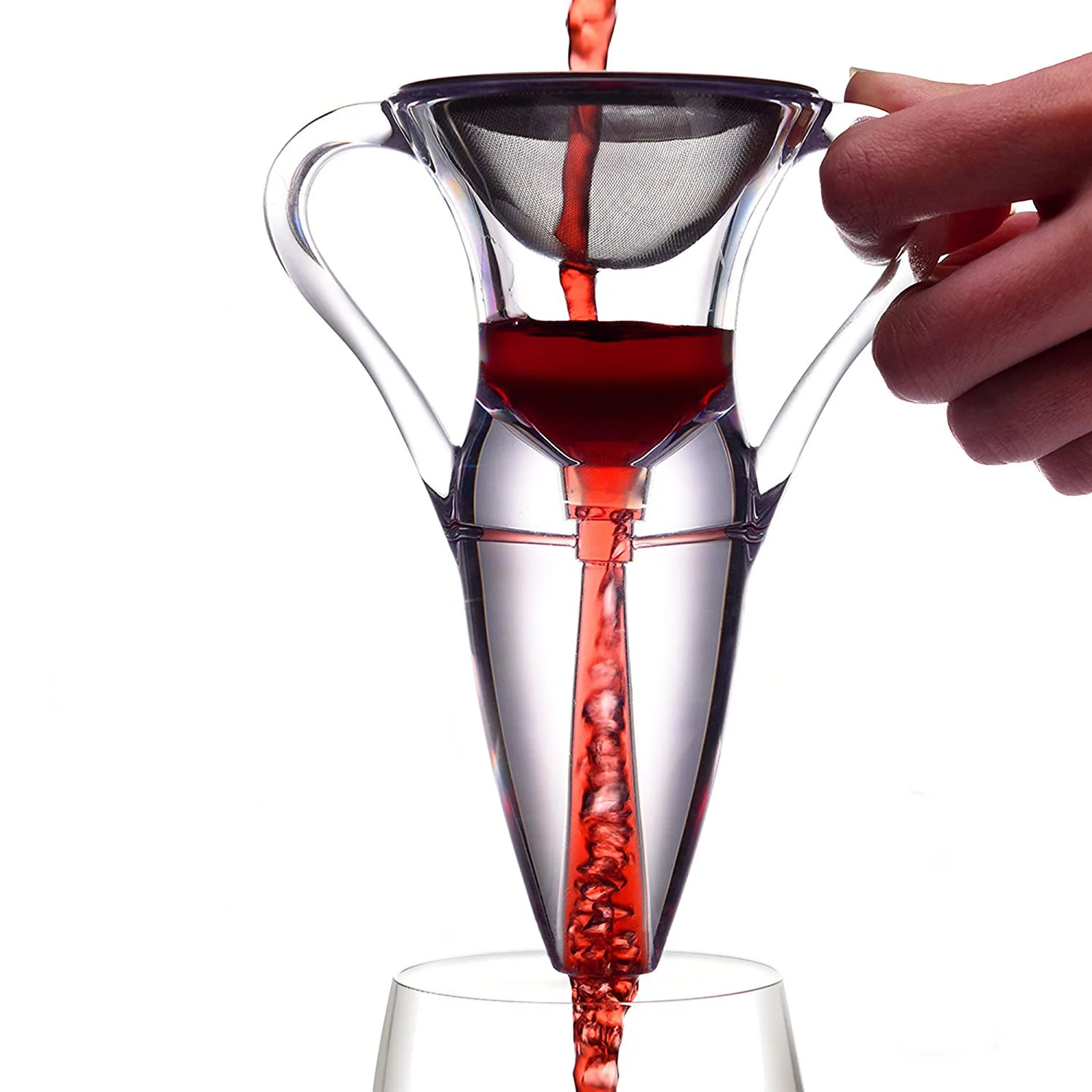 Wholesale Angel Style Red Wine Quick Decanter Wine Aerator Spout Dispenser Sets Wine Accessories