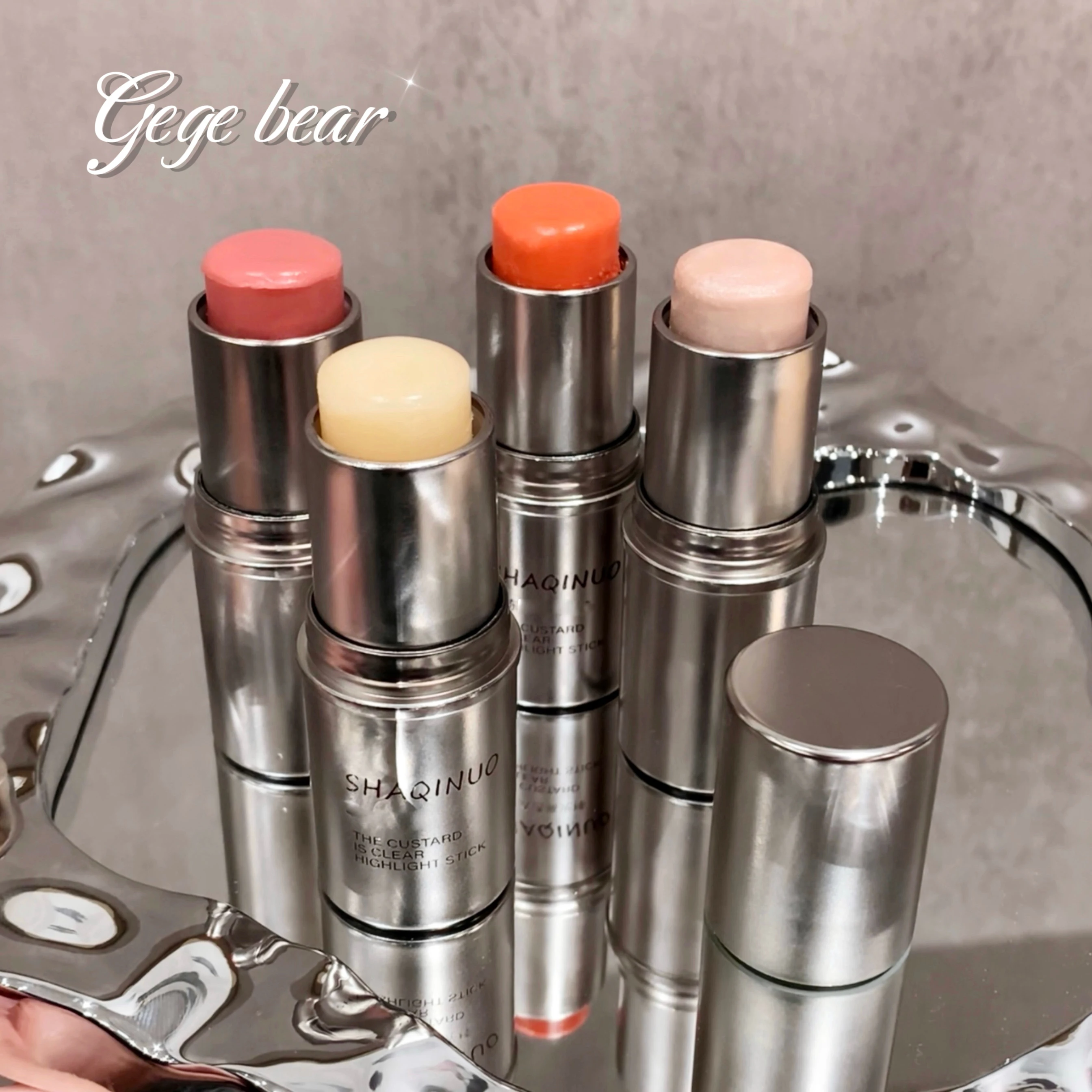 SHAQINUO ODM Low MOQ Blusher Stick Face Nose Contouring Blush Stick Beauty Embellishment High Gloss Stick