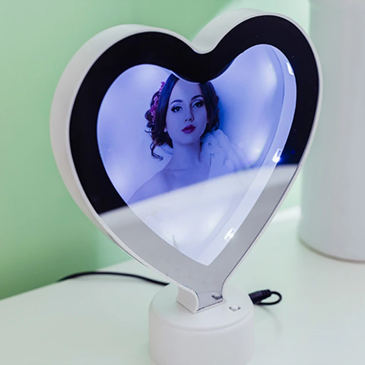 Лидер продаж, креативная Многофункциональная СВЕТОДИОДНАЯ Волшебная зеркальная фоторамка на выпускной