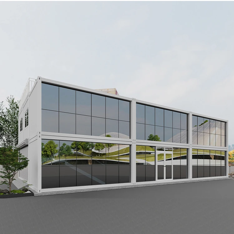 Modern Design Steel and Sandwich Panel Modular Container House Dormitory for Office or Mall Use Flat Pack Structure