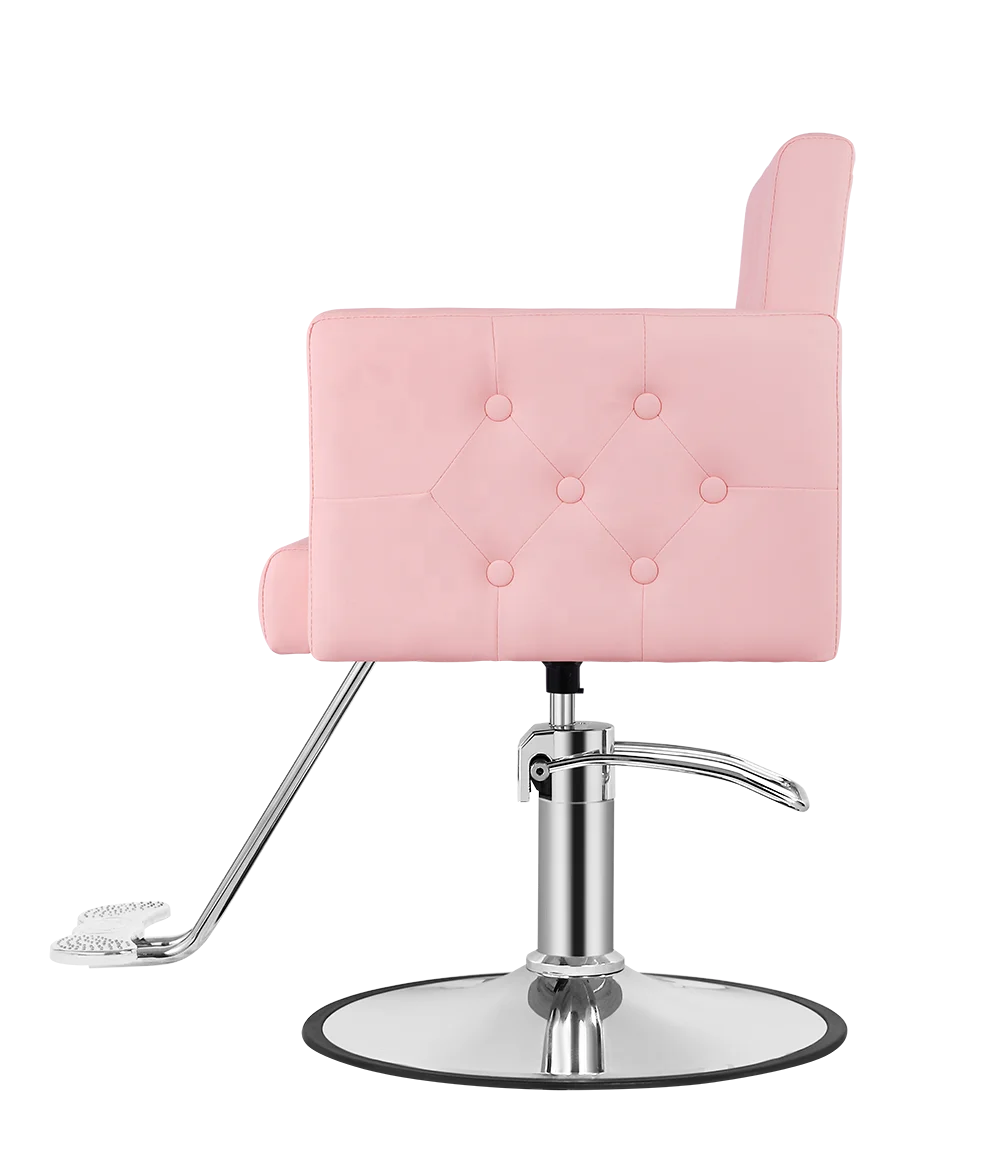 Pink Salon Chair For Make up Hairdresser Barber Salon Chair Hair Stylist Women Man for Barbershop