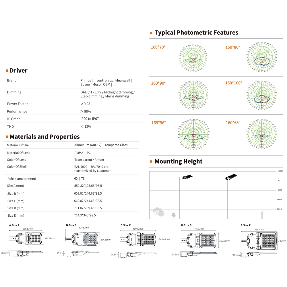 street light remote management system street light table top led highway outdoor street light