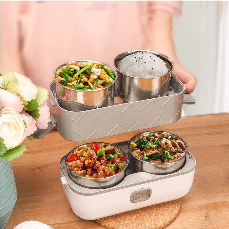 Heating Food Warmer Rice Container Dinnerware Sets for self heating electric lunch box