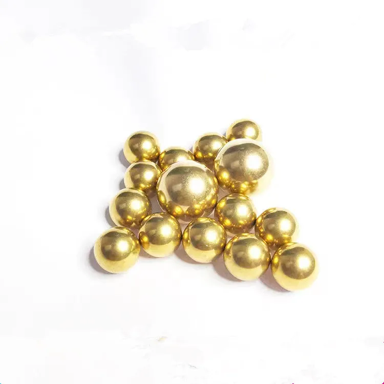 Solid brass ball and red copper ball are easy to conduct electricity and can drill holes of 0.6mm to 50mm