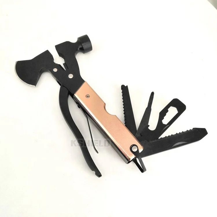 
Newest outdoor multi function Camping tool axe and hammer survival hatchet tactical axe with sheath stock available 