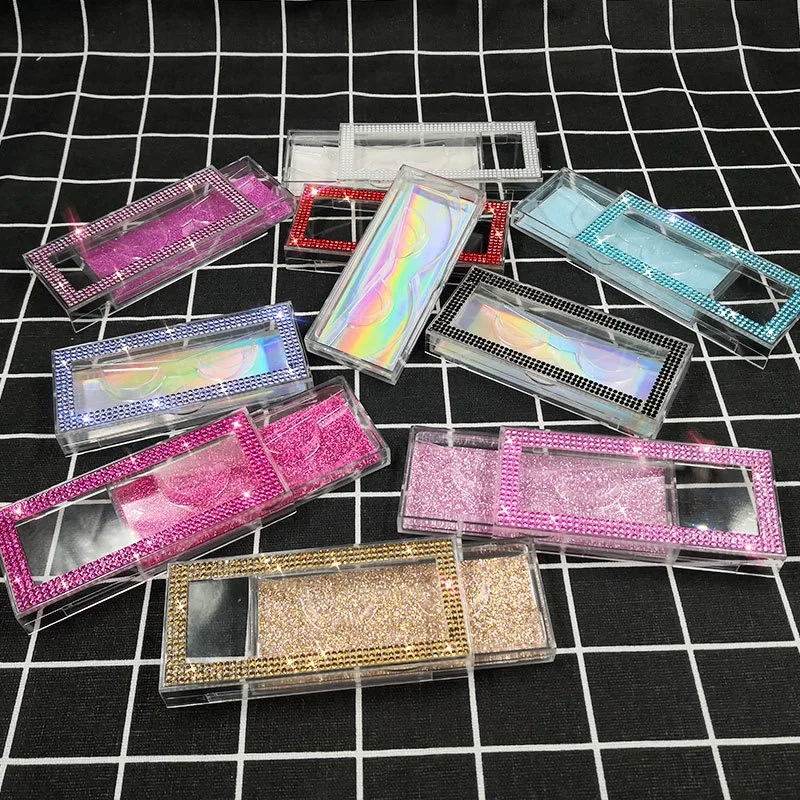 custom printed e-commerce drawer type luxury plastic press on nail packaging box