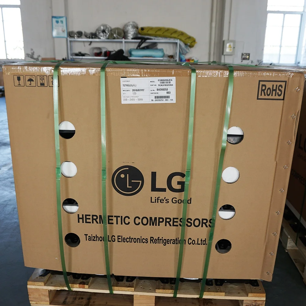 LG R600a CSB069NJEG Gas Piston Types Compressor for Refrigeration Original and New Fast Delivery