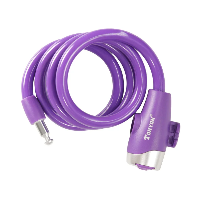 TONYON High quality Material anti theft key switch lock wheel cable lock
