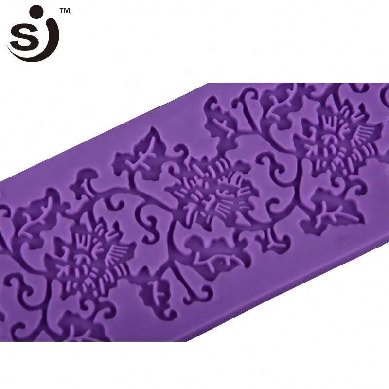 Hot Selling Lace Pattern Silicone Fondant Tools Cake Decorating Molds